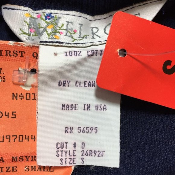 Vintage 80s Pencil Maxi Skirt Small Navy Stretch Elastic Waist Anchor Buttons US - Picture 4 of 8